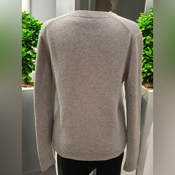 Coach Uni Intarsia Gray Wool & Cashmere Blend Crew Neck Sweater with Unicorn EUC - Picture 4 of 11